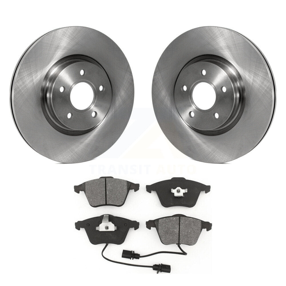 Disc Brake Rotors And Semi-Metallic Pads Front Kit For Volvo S40 V50 C70