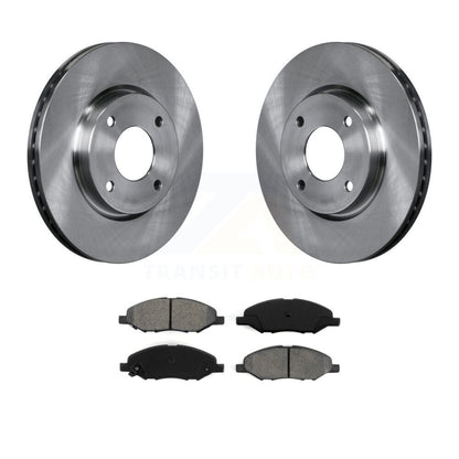 Disc Brake Rotor & Semi-Metallic Pad Front Kit For 2008 Nissan Versa 4-Wheel ABS