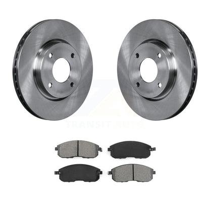 Disc Brake Rotors And Semi-Metallic Pads Front Kit For Nissan Versa Sentra Cube