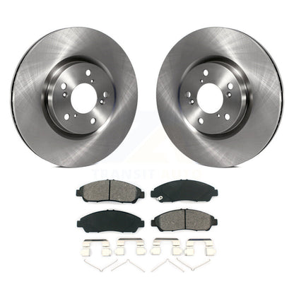 Disc Brake Rotor & Semi-Metallic Pad Front Kit For Honda Pilot Acura MDX RLX ZDX