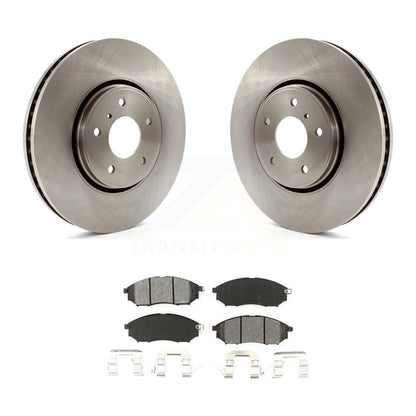 Disc Brake Rotors And Semi-Metallic Pads Front Kit For INFINITI FX35 FX37 FX45