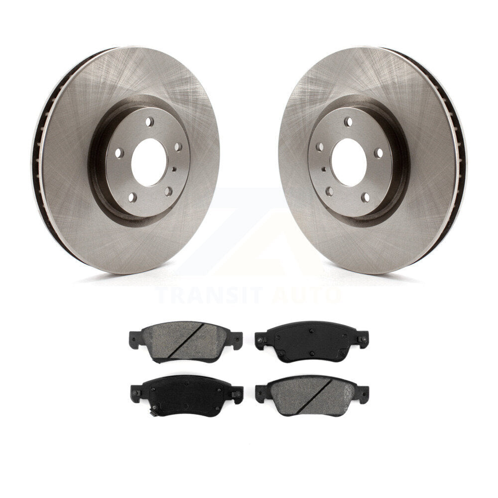 Disc Brake Rotors And Semi-Metallic Pads Front Kit For INFINITI G37 G35 Q60