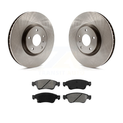 Disc Brake Rotors And Semi-Metallic Pads Front Kit For INFINITI G37 G35 Q60