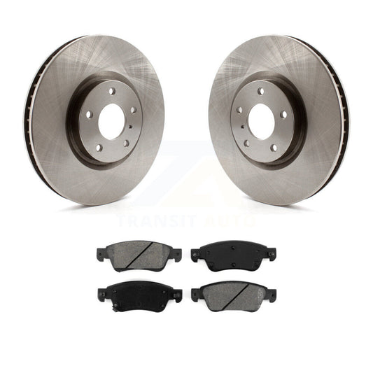 Disc Brake Rotors And Semi-Metallic Pads Front Kit For INFINITI G37 G35 Q60