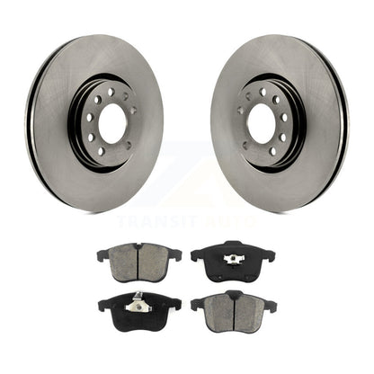 Disc Brake Rotors And Semi-Metallic Pads Front Kit For Saab 9-3