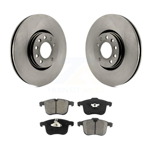 Disc Brake Rotors And Semi-Metallic Pads Front Kit For Saab 9-3