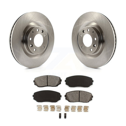 Disc Brake Rotors And Semi-Metallic Pads Front Kit For 2007-2015 Mazda CX-9