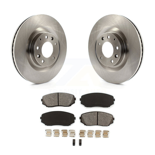 Disc Brake Rotors And Semi-Metallic Pads Front Kit For 2007-2015 Mazda CX-9