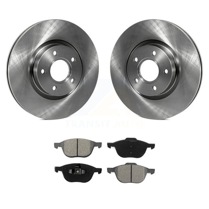 Brake Rotors Semi-Metallic Pad Front Kit For Ford Escape Volvo C-Max S40 C30 V50
