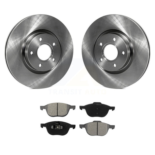 Brake Rotors Semi-Metallic Pad Front Kit For Ford Escape Volvo C-Max S40 C30 V50
