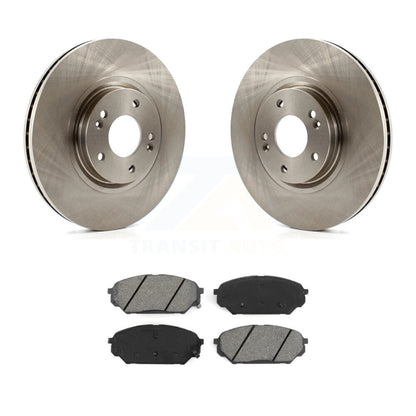 Disc Brake Rotors And Semi-Metallic Pad Front Kit For 2007-2012 Hyundai Veracruz