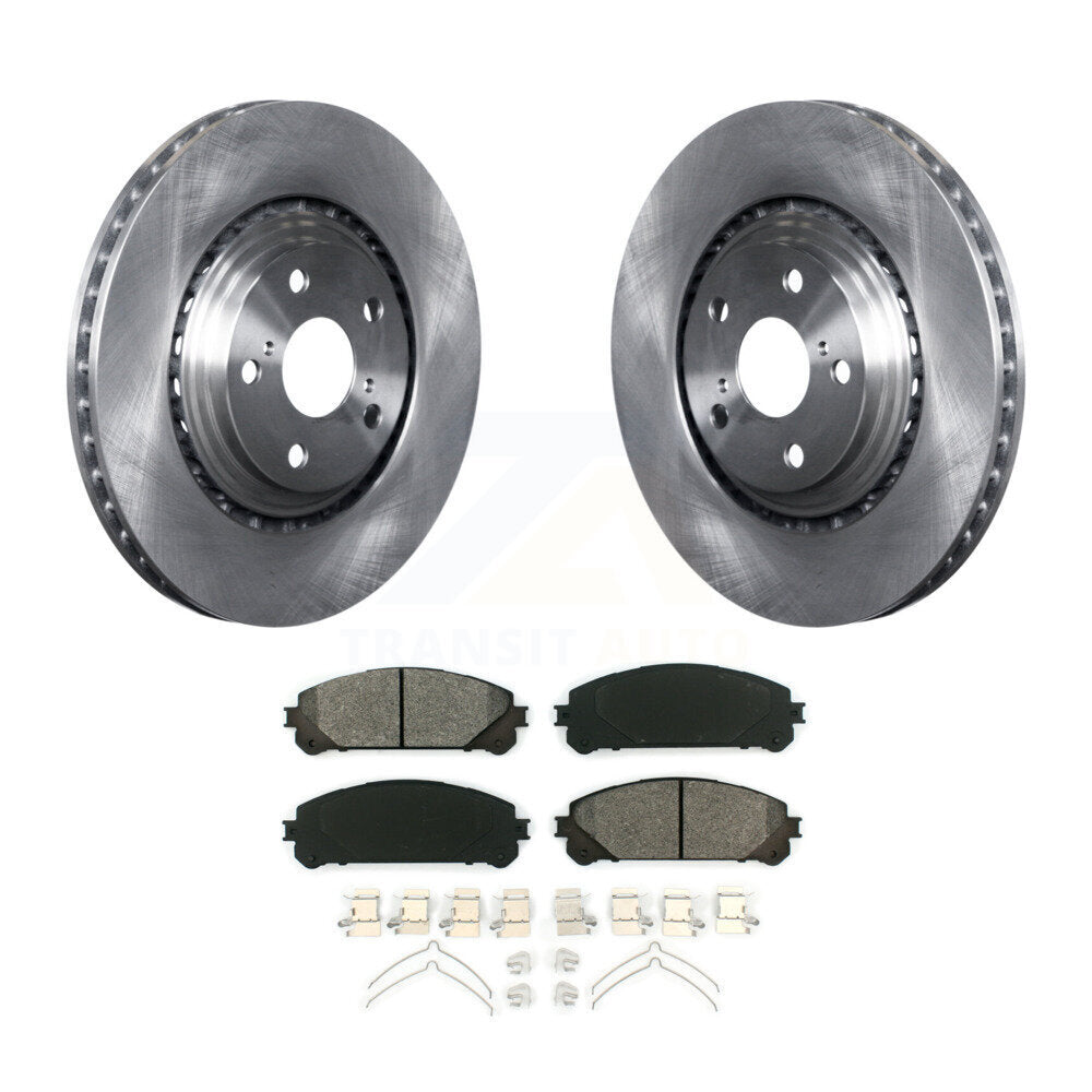 Brake Rotor Semi-Metallic Pad Front Kit For Toyota Highlander Sienna Lexus RX350