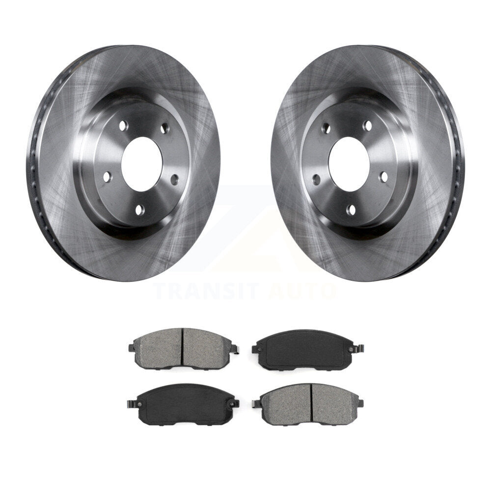 Disc Brake Rotors & Semi-Metallic Pad Front Kit For 2007-2012 Nissan Sentra SE-R