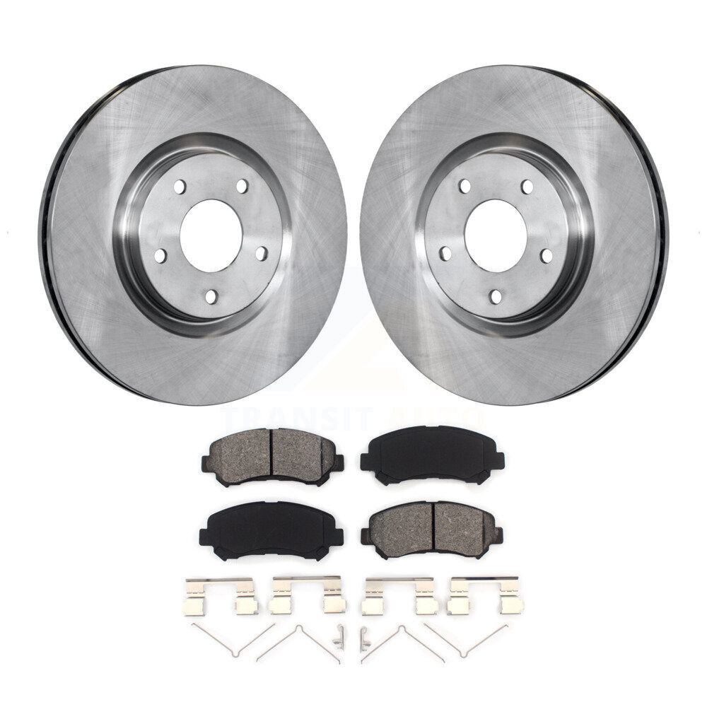Disc Brake Rotors And Semi-Metallic Pads Front Kit For Nissan Sentra Juke
