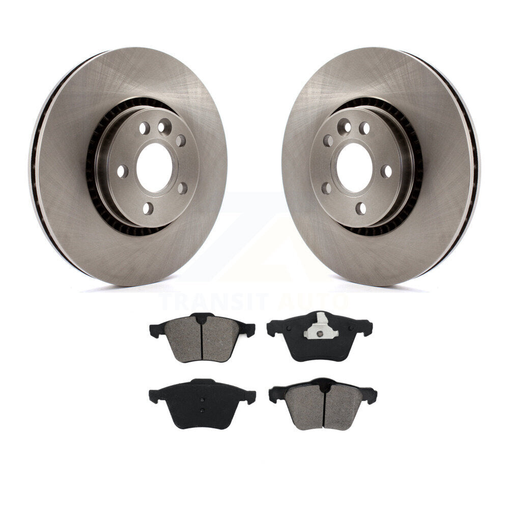 Brake Rotor Semi-Metallic Pad Front Kit For Volvo XC70 S60 V60 S80 Cross Country