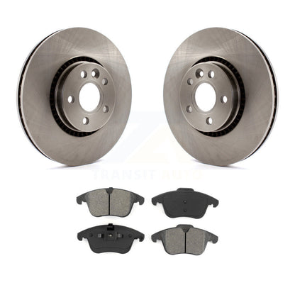 Disc Brake Rotors And Semi-Metallic Pads Front Kit For 2008-2015 Land Rover LR2
