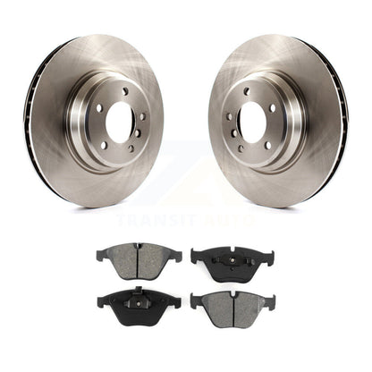 Brake Rotors Semi-Metallic Pad Front Kit For BMW 335i xDrive X1 335xi 335is 335d