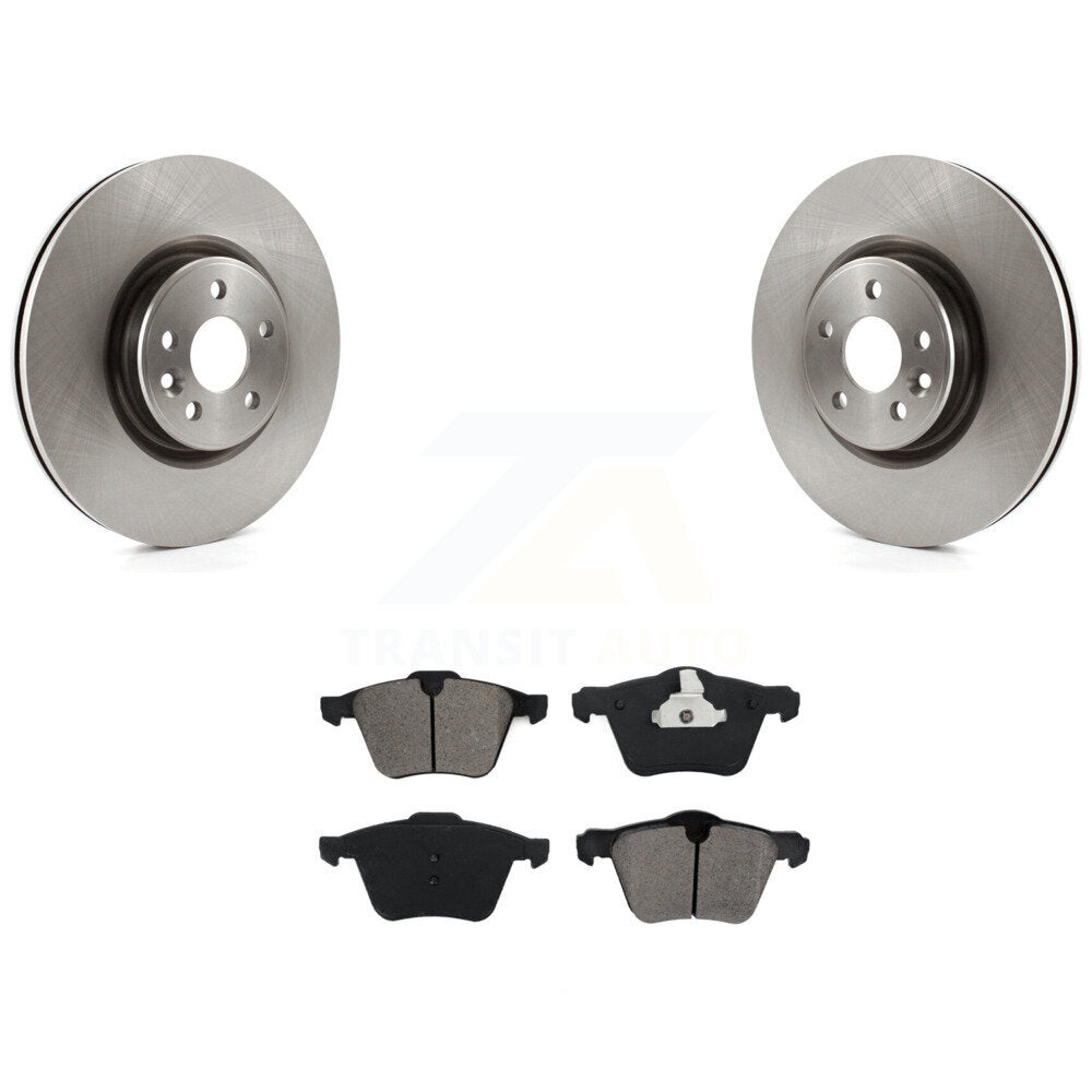Disc Brake Rotors And Semi-Metallic Pad Front Kit For Volvo XC70 S60 V60 S80 V70