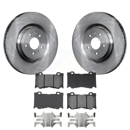 Brake Rotor Semi-Metallic Pad Front Kit For INFINITI Q50 G37 Nissan 370Z Q60 M37