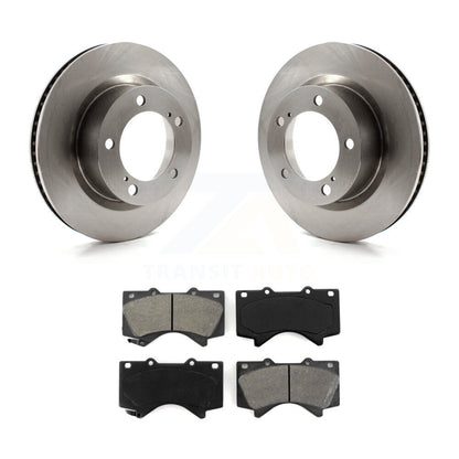 Disc Brake Rotor Semi-Metallic Pad Front Kit For Lexus LX570 Toyota Land Cruiser