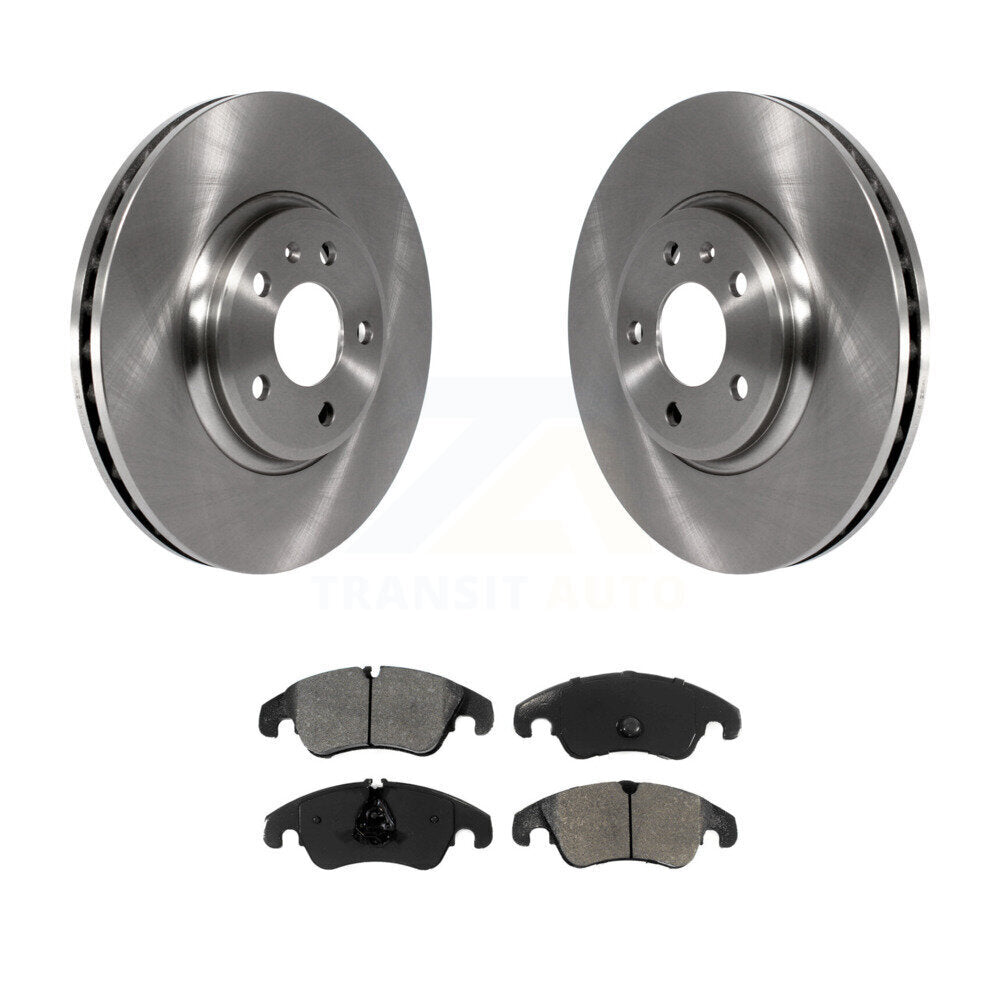 Disc Brake Rotor & Semi-Metallic Pad Front Kit For Audi A4 Quattro Q5 A5 allroad