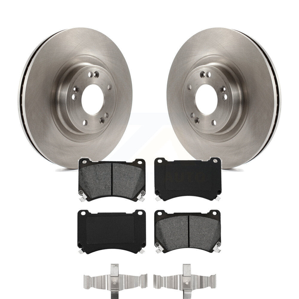 Disc Brake Rotors And Semi-Metallic Pads Front Kit For Hyundai Genesis