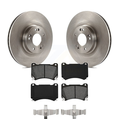 Disc Brake Rotors And Semi-Metallic Pads Front Kit For Hyundai Genesis