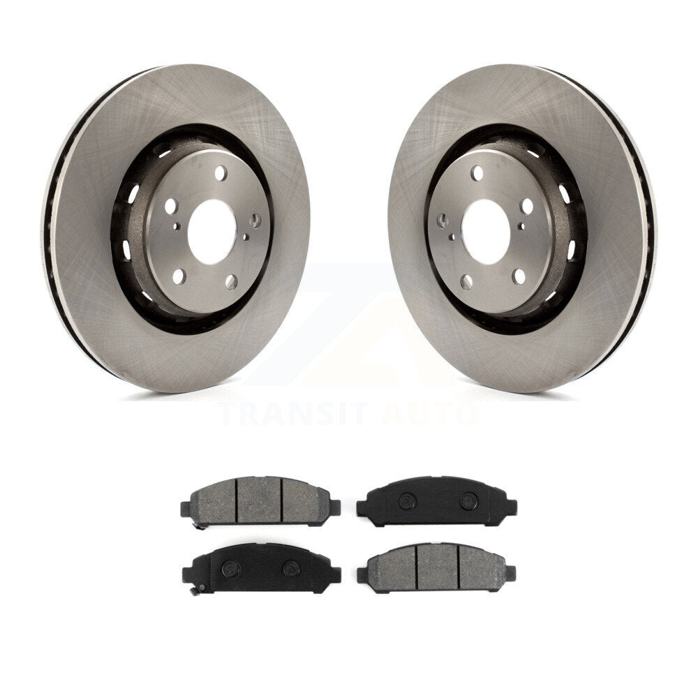 Disc Brake Rotors And Semi-Metallic Pads Front Kit For 2009-2016 Toyota Venza