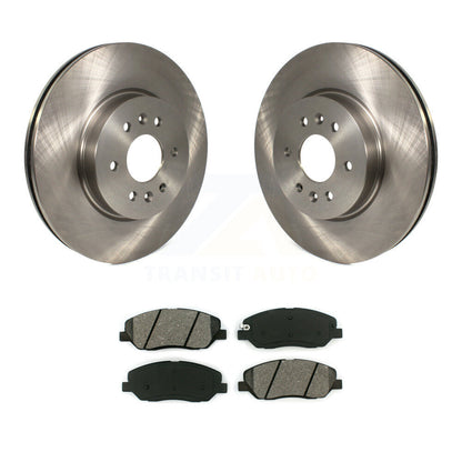 Disc Brake Rotors And Semi-Metallic Pads Front Kit For 2009-2011 Kia Borrego