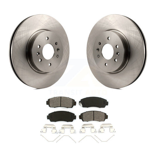 Disc Brake Rotors And Semi-Metallic Pads Front Kit For 2011-2014 Honda Odyssey
