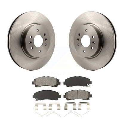 Disc Brake Rotors And Semi-Metallic Pads Front Kit For 2009-2014 Acura TL