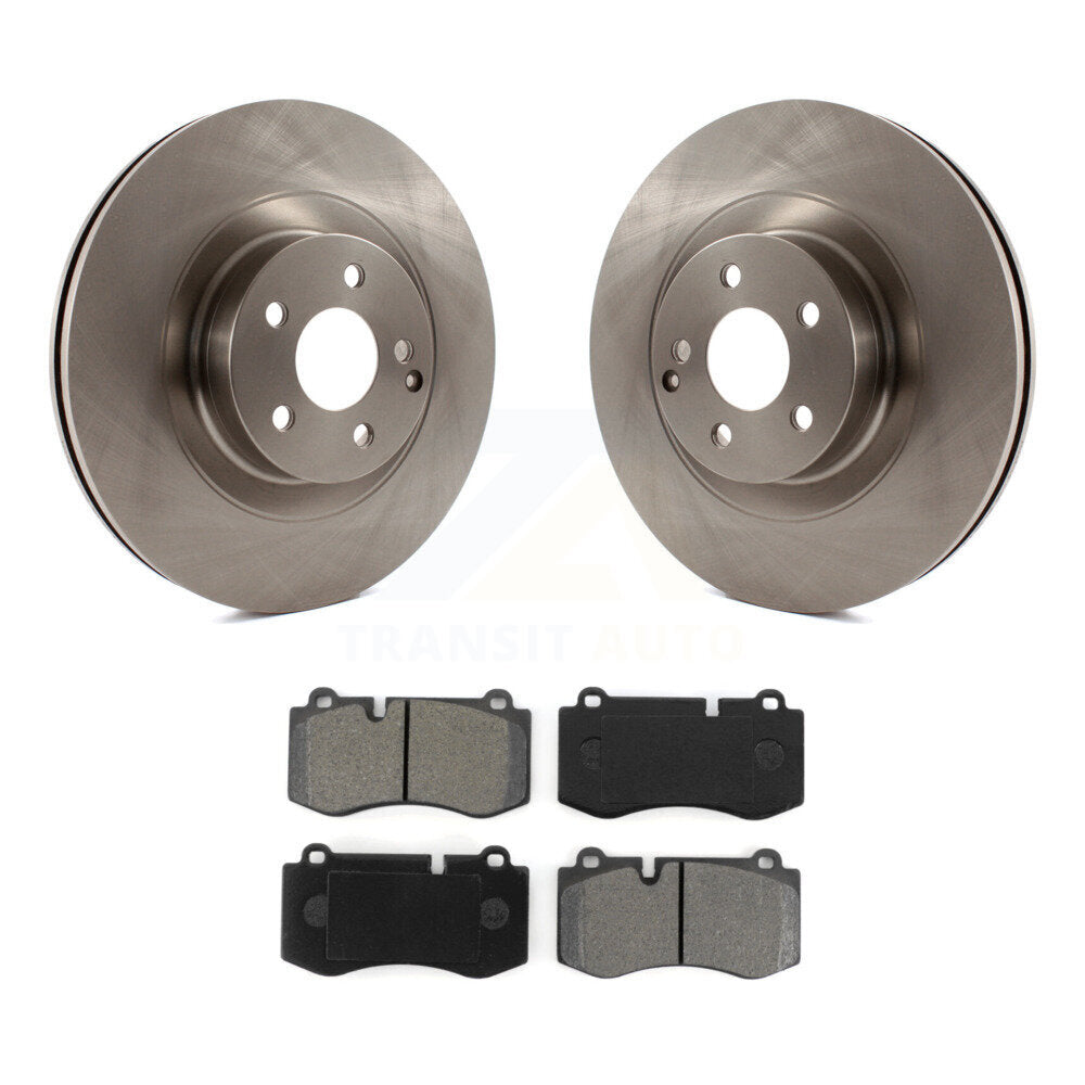 Brake Rotors Semi-Metallic Pad Front Kit For Mercedes-Benz S550 S450 SL550 CL550