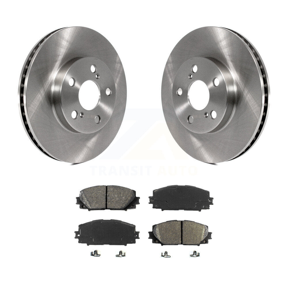 Brake Rotors & Semi-Metallic Pad Front Kit For Toyota Prius Lexus CT200h Plug-In