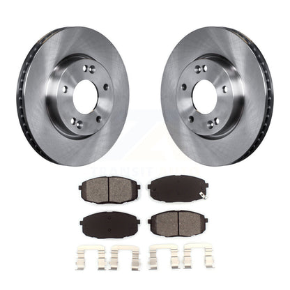 Disc Brake Rotors And Semi-Metallic Pads Front Kit For Kia Forte Koup Forte5
