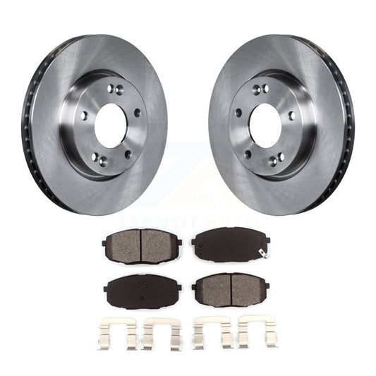 Disc Brake Rotors And Semi-Metallic Pads Front Kit For Kia Forte Koup Forte5