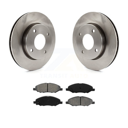 Disc Brake Rotor And Semi-Metallic Pad Front Kit For 2009-2011 Nissan Versa 1.6L