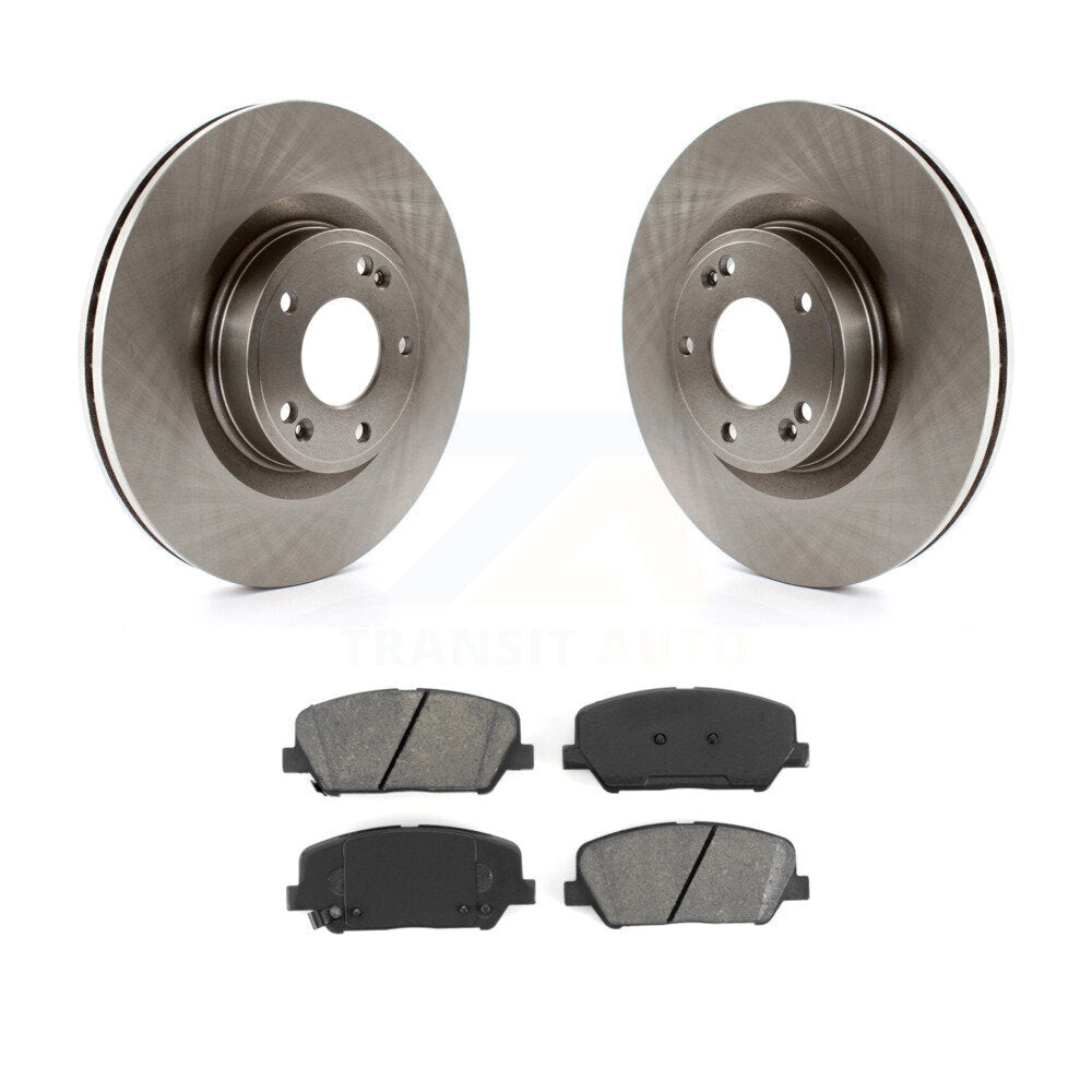 Disc Brake Rotors And Semi-Metallic Pads Front Kit For Hyundai Genesis Coupe