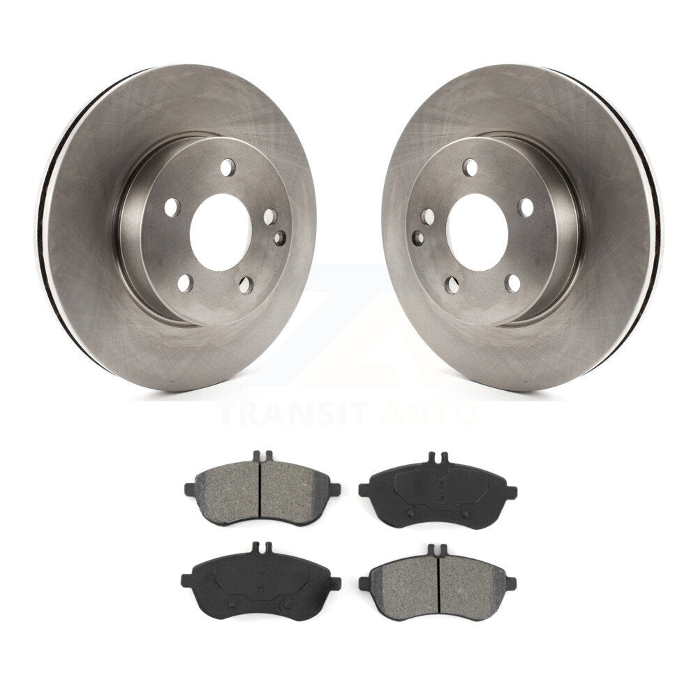 Disc Brake Rotors & Semi-Metallic Pad Front Kit For Mercedes-Benz C300 C250 C230