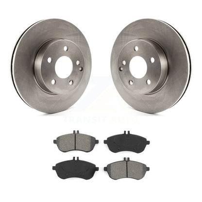 Disc Brake Rotors & Semi-Metallic Pad Front Kit For Mercedes-Benz C300 C250 C230