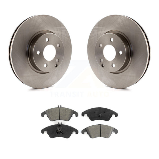 Brake Rotors & Semi-Metallic Pad Front Kit For Mercedes-Benz C300 E350 C350 E400