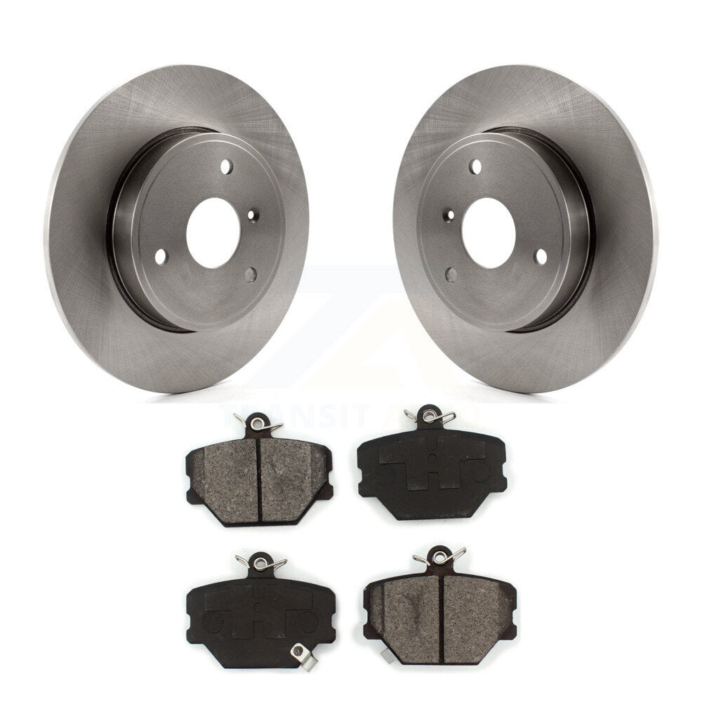 Disc Brake Rotors And Semi-Metallic Pads Front Kit For Smart Fortwo