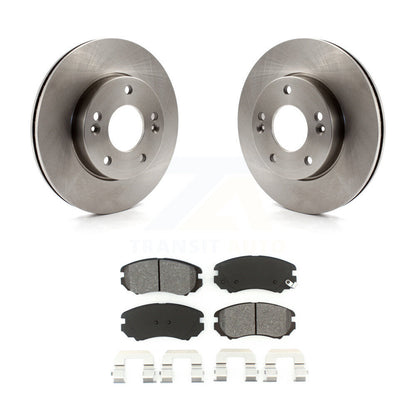 Disc Brake Rotors And Semi-Metallic Pads Front Kit For 2010-2011 Kia Soul 1.6L
