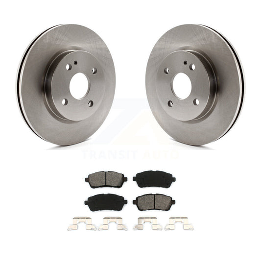 Disc Brake Rotors And Semi-Metallic Pads Front Kit For 2011-2014 Mazda 2