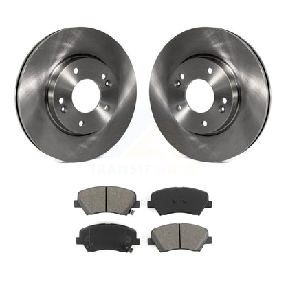 Brake Rotors Semi-Metallic Pad Front Kit For Hyundai Elantra GT Kia Forte Forte5