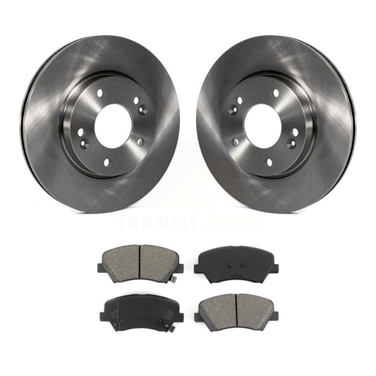 Brake Rotors Semi-Metallic Pad Front Kit For Hyundai Elantra GT Kia Forte Forte5
