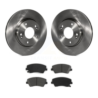 Disc Brake Rotors And Semi-Metallic Pads Front Kit For Hyundai Elantra