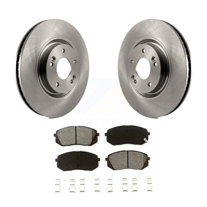 Brake Rotors & Semi-Metallic Pad Front Kit For Hyundai Tucson Sonata Kia Cadenza
