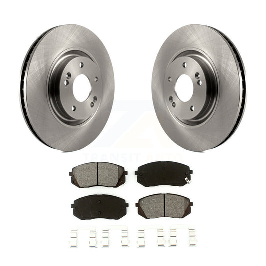 Brake Rotors & Semi-Metallic Pad Front Kit For Hyundai Tucson Sonata Kia Cadenza