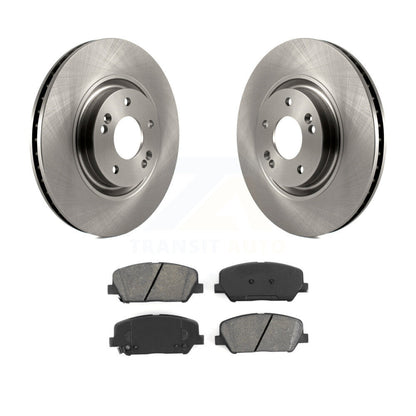 Disc Brake Rotors And Semi-Metallic Pads Front Kit For 2011-2015 Kia Optima 2.0L