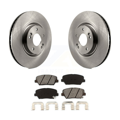 Disc Brake Rotors And Semi-Metallic Pads Front Kit For 2012-2017 Hyundai Azera